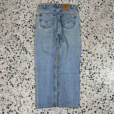 VINTAGE Y2K LEVIS 505 DIABLA HAND DRAWN MODERN PUNK JEANS: