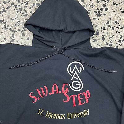 VINTAGE Y2K ST. THOMAS UNIVERSITY SWAGSTEP PRETTY BLU HOODIE