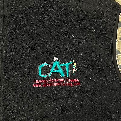 VINTAGE Y2K CAT FLEECE HIKING VEST