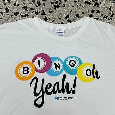 VINTAGE Y2K BINGO OH YEAH! NORWEGIAN CRUISE LINE TEE