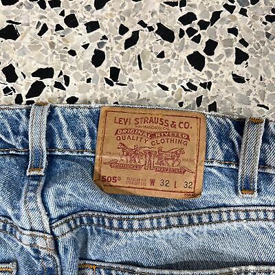 VINTAGE Y2K LEVIS 505 DIABLA HAND DRAWN MODERN PUNK JEANS: