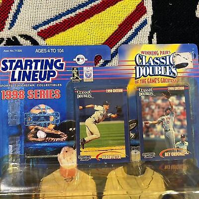 VINTAGE 1998 DEREK JETER & REY ORDONEZ STARTING LINEUP COLLECTIBLE FIGURE