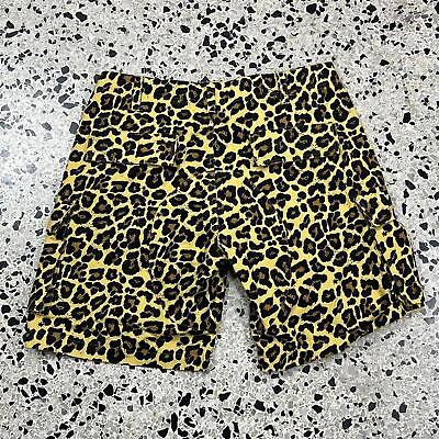 THE HUNDREDS LEOPARD AOP CARGO SHORTS (IMAGINE THE’YRE SUPREME):