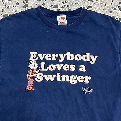 VINTAGE Y2K FAMILY GUY QUAGMIRE SWINGER TEE