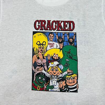 VINTAGE 90S SINGLE STITCH CRACKED SHUT UP RAEGAN PROMO TEE: