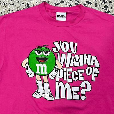 VINTAGE Y2K SEXY GREEN M&M HOT PINK TEE