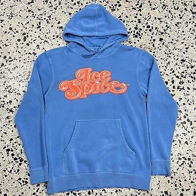 ICE SPICE LIGHT BLUE MUNCH HOODIE FROM ONLINE MERCH DROP