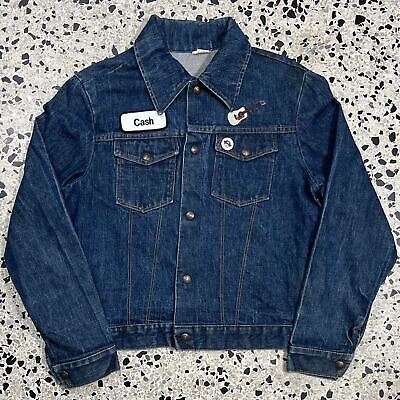 VINTAGE Y2K JOHNNY CASH EMBROIDERED MEMORIAL DENIM JACKET