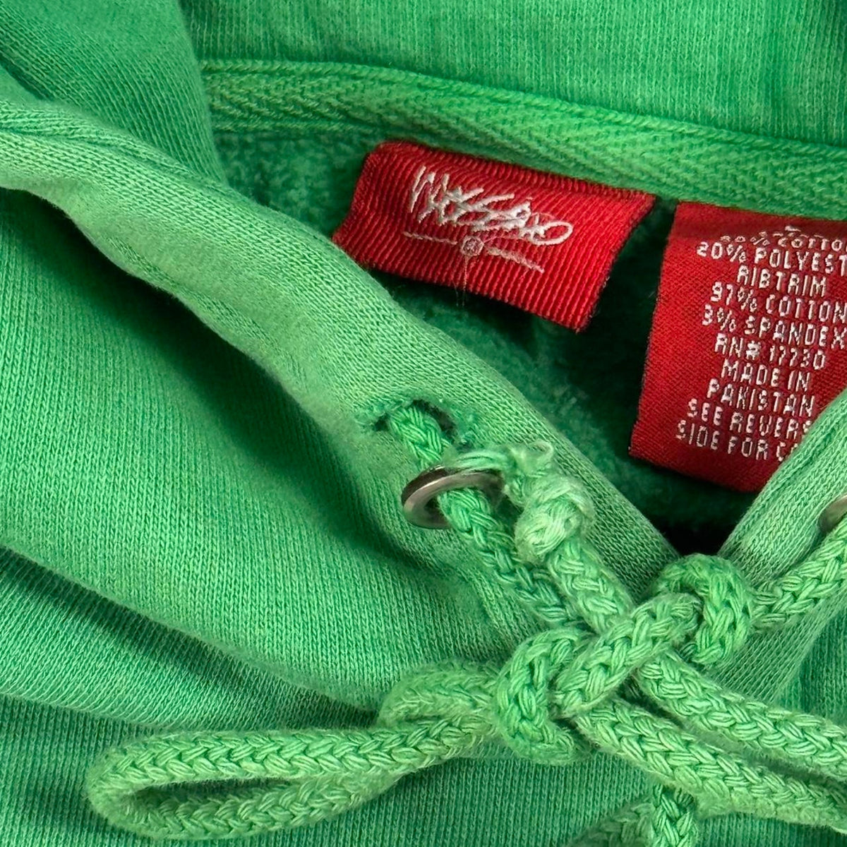 VINTAGE 90S Y2K THRASHED MOSSIMO MOSS 71 HOODIE: