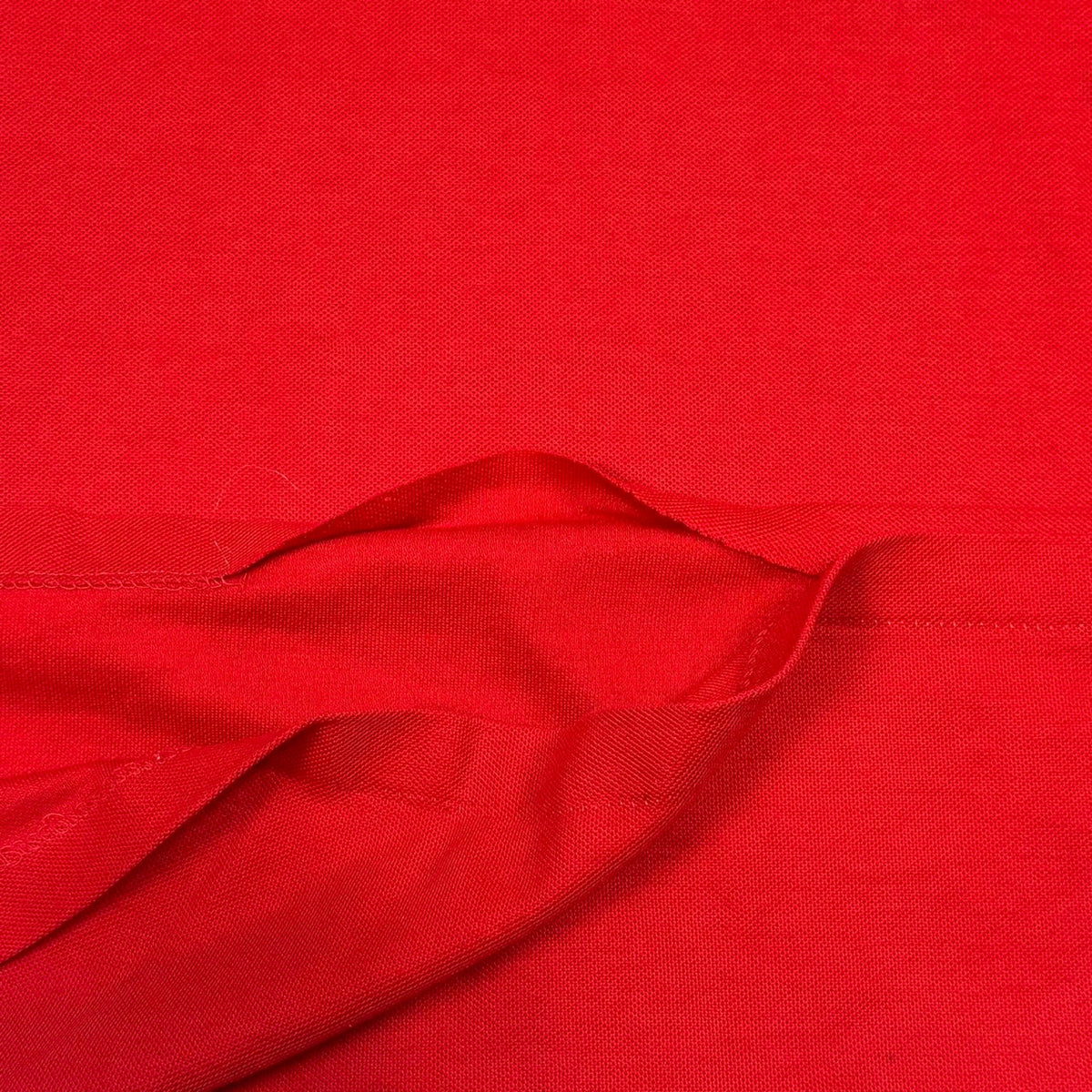 VINTAGE 70S 80S LE TIGRE RED MONOCHROME POLO SHIRT: