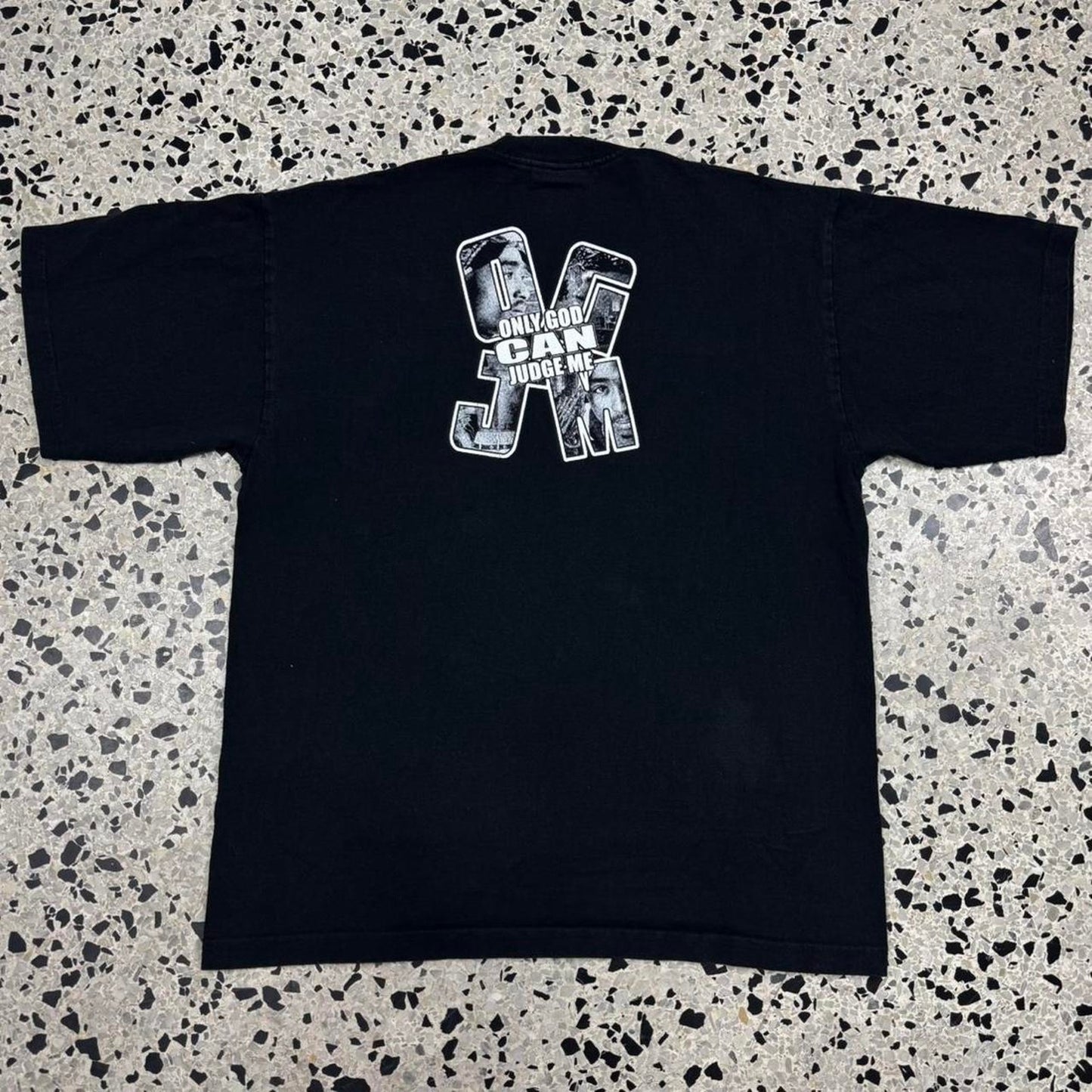 VINTAGE Y2K TUPAC SHAKUR ONLY GOD CAN JUDGE ME MEMORIAL TEE: