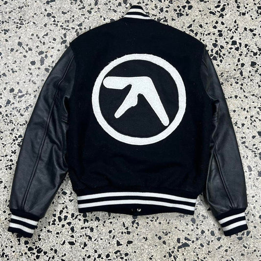 VINTAGE Y2K APHEX TWIN VARSITY LETTERMAN JACKET: