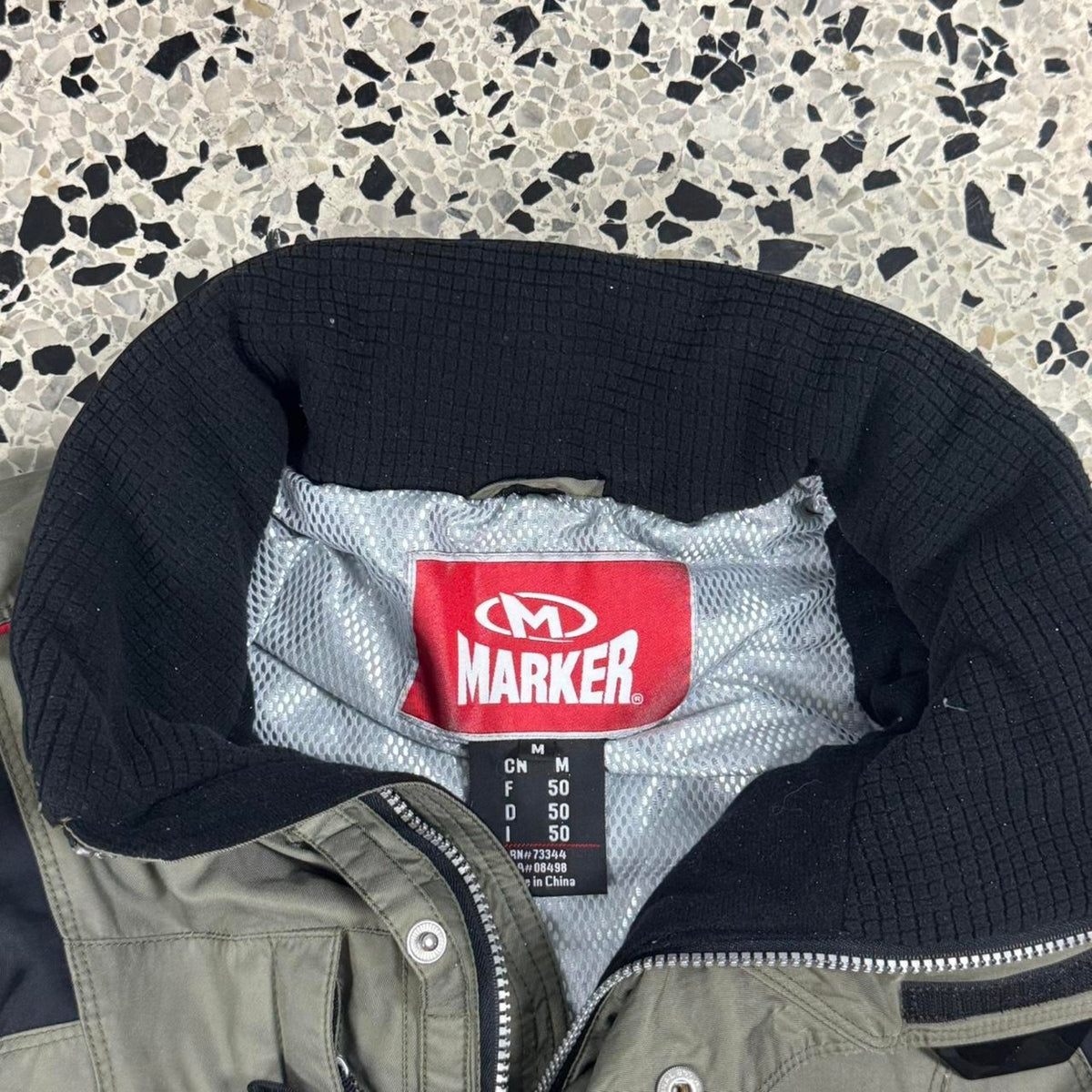 VINTAGE MARKER FULL ZIP COVERALL OLIVE GREEN SNOWBOARD SKI SUIT: