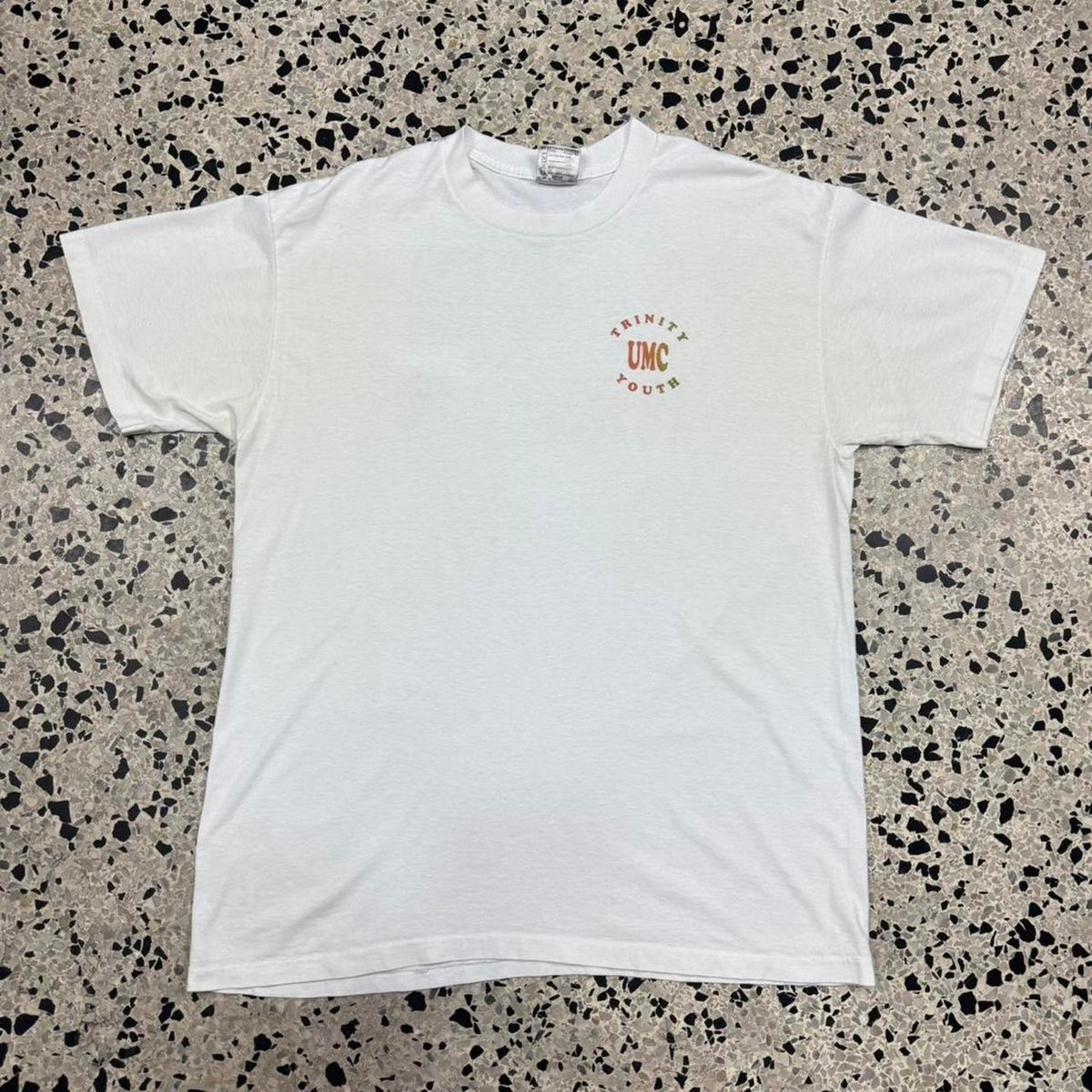 VINTAGE 90S SINGLE STITCH OUR GOD IS AN AWESOME GOD YOUTH GROUP TEE: