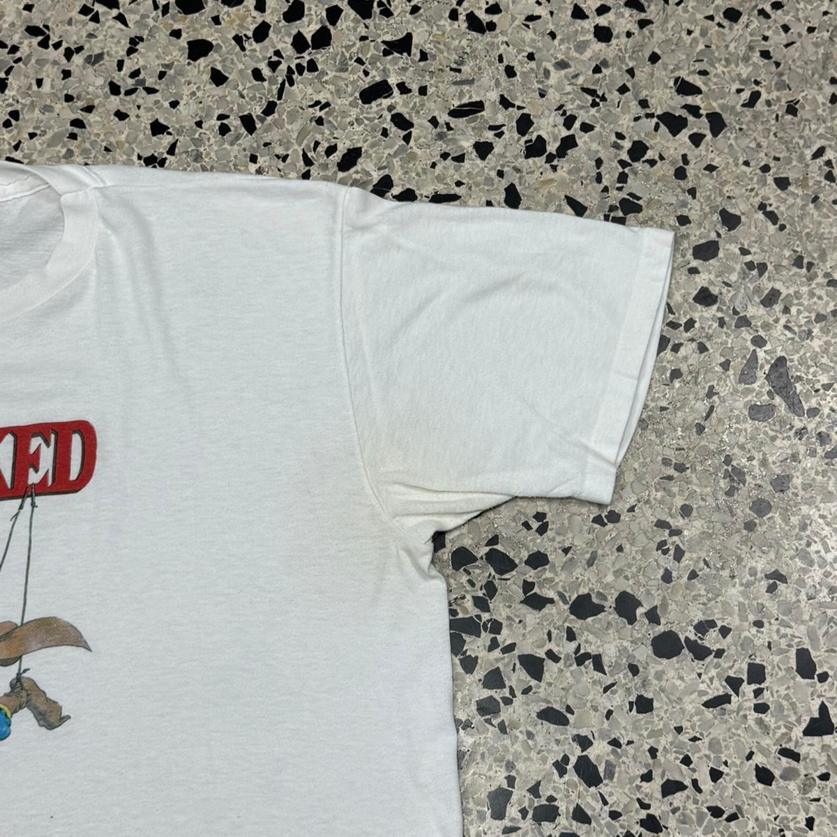 VINTAGE 90S SINGLE STITCH CRACKED MAGAZINE SUPERMAN PARODY PROMO TEE: