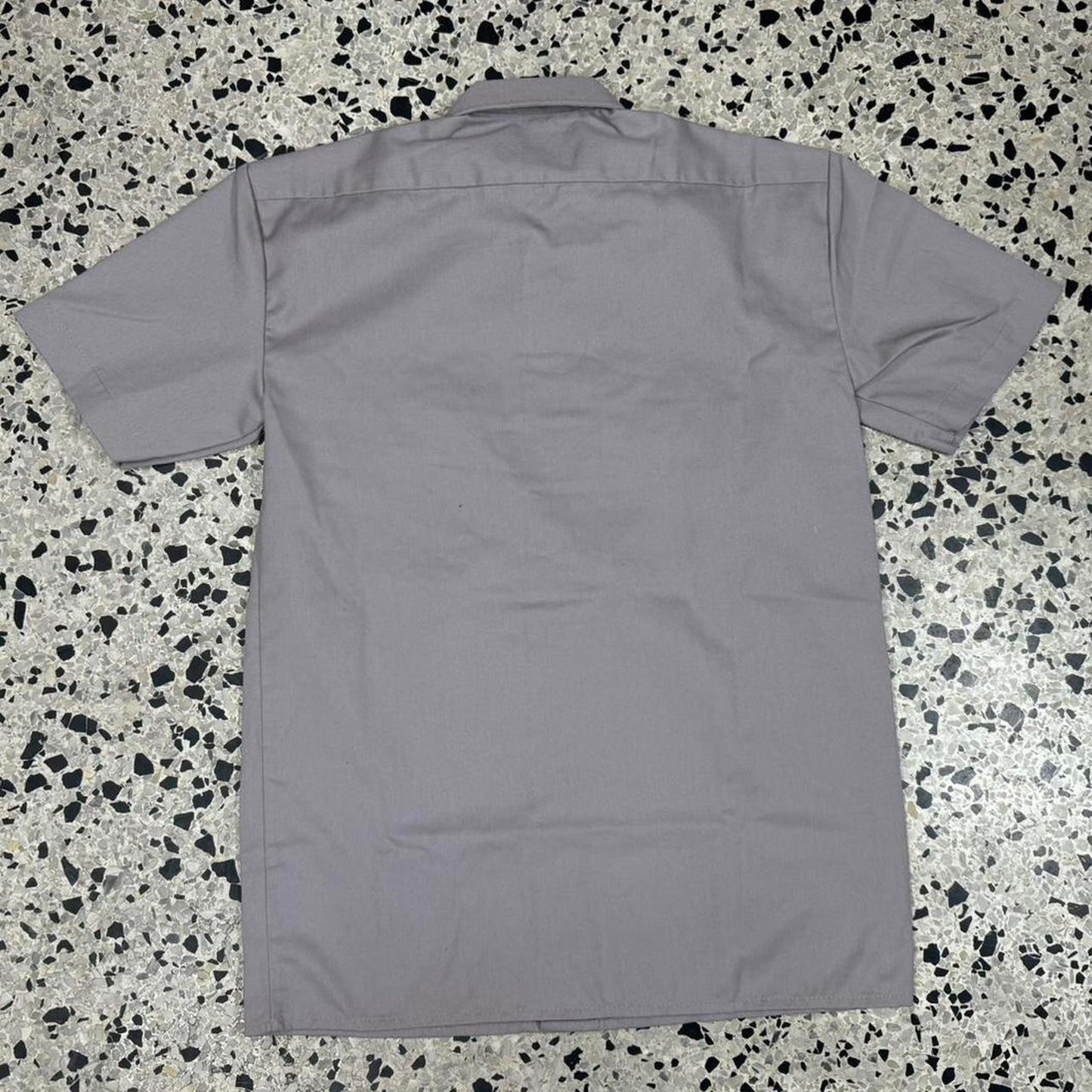 VINTAGE Y2K DICKIES ESSENTIAL SILVER GRAY WORK SHIRT: