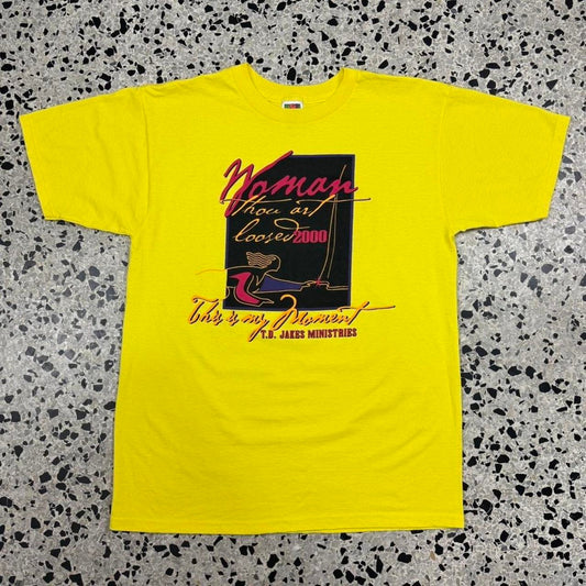 VINTAGE Y2K WOMAN THOU ART LOOSED 2000 MUSICAL MOVIE PROMO TEE: