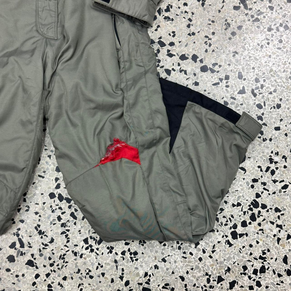 VINTAGE MARKER FULL ZIP COVERALL OLIVE GREEN SNOWBOARD SKI SUIT: