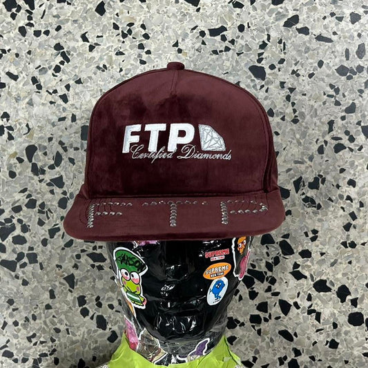 BNWT FTP MAROON CERTIFIED DIAMONDS STRAPBACK HAT: