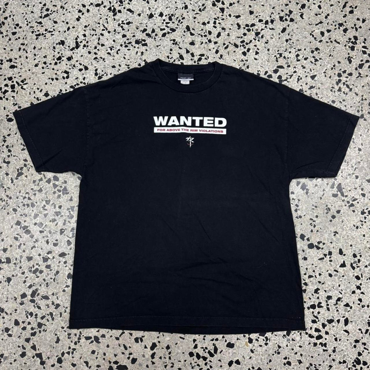 VINTAGE 90S REEBOK ABOVE THE RIM WANTED FOR ABOVE THE RIM VIOLATIONS TEE: