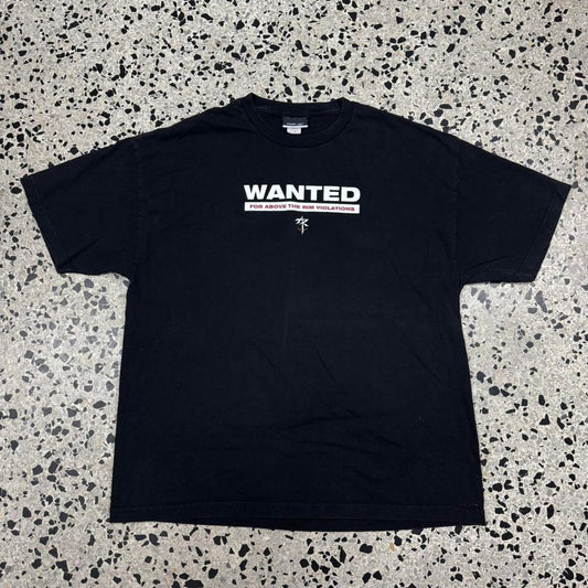 VINTAGE 90S REEBOK ABOVE THE RIM WANTED FOR ABOVE THE RIM VIOLATIONS TEE: