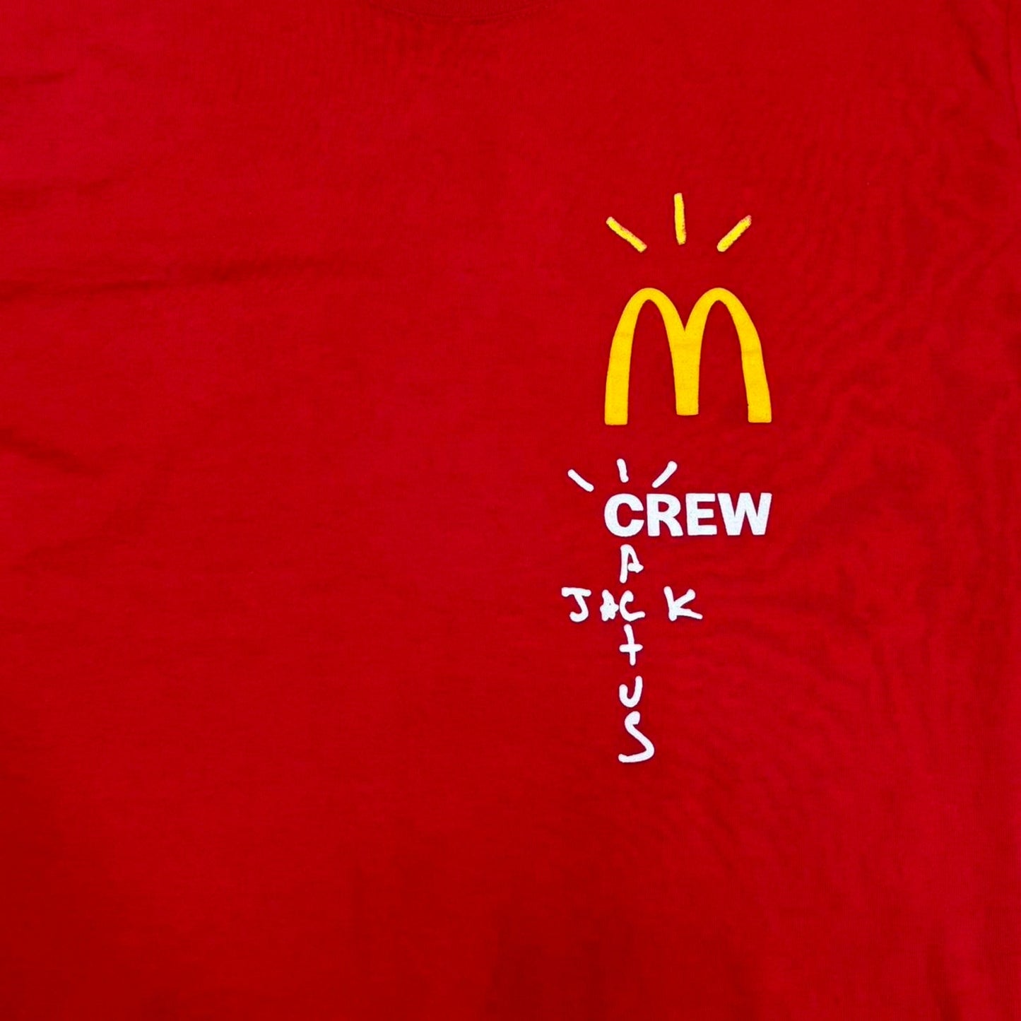 TRAVIS SCOTT X MCDONALDS CACTUS CREW MEMBER TEE: