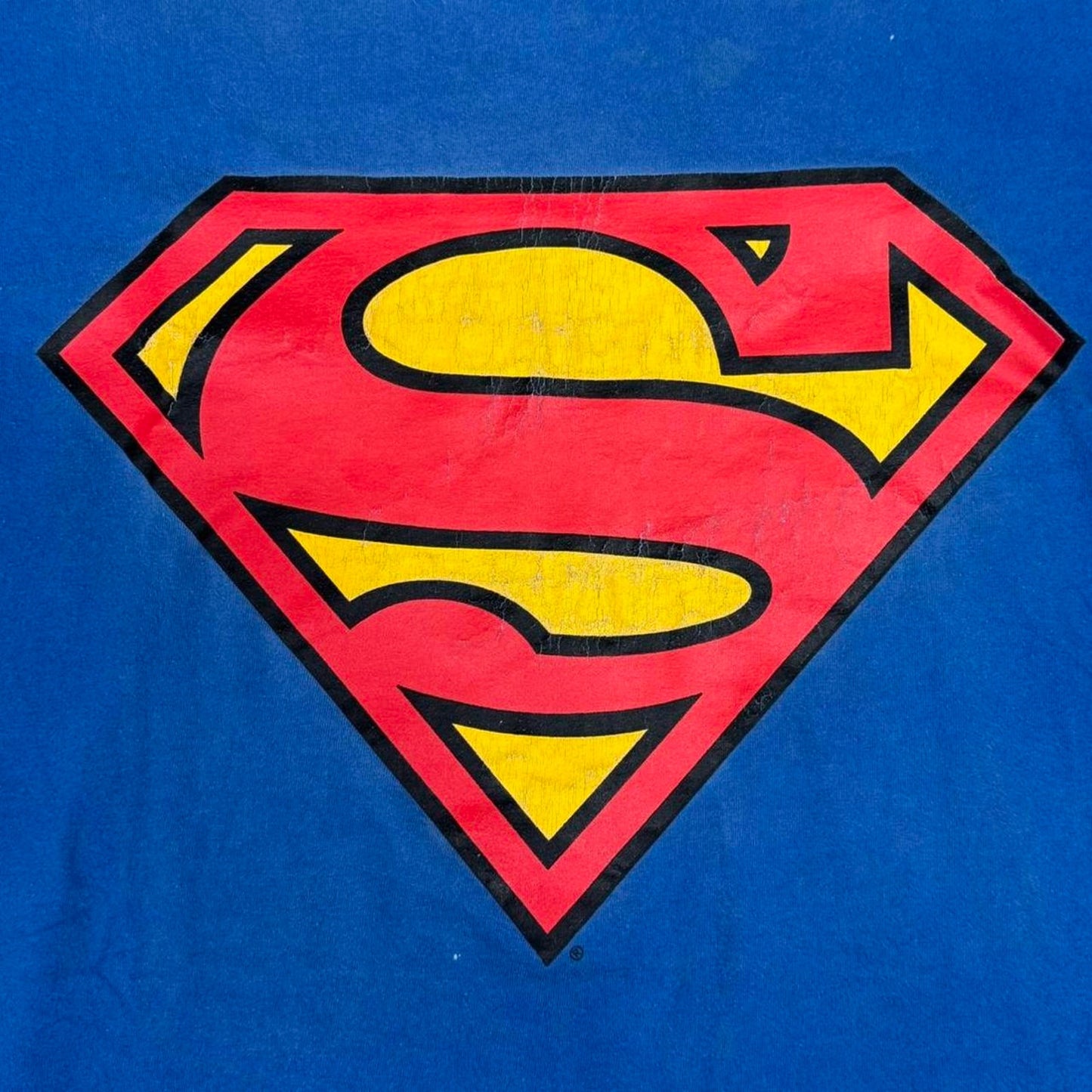 VINTAGE 90S SINGLE STITCH SUPERMAN DC COMICS SPEEDING BULLET TEE:
