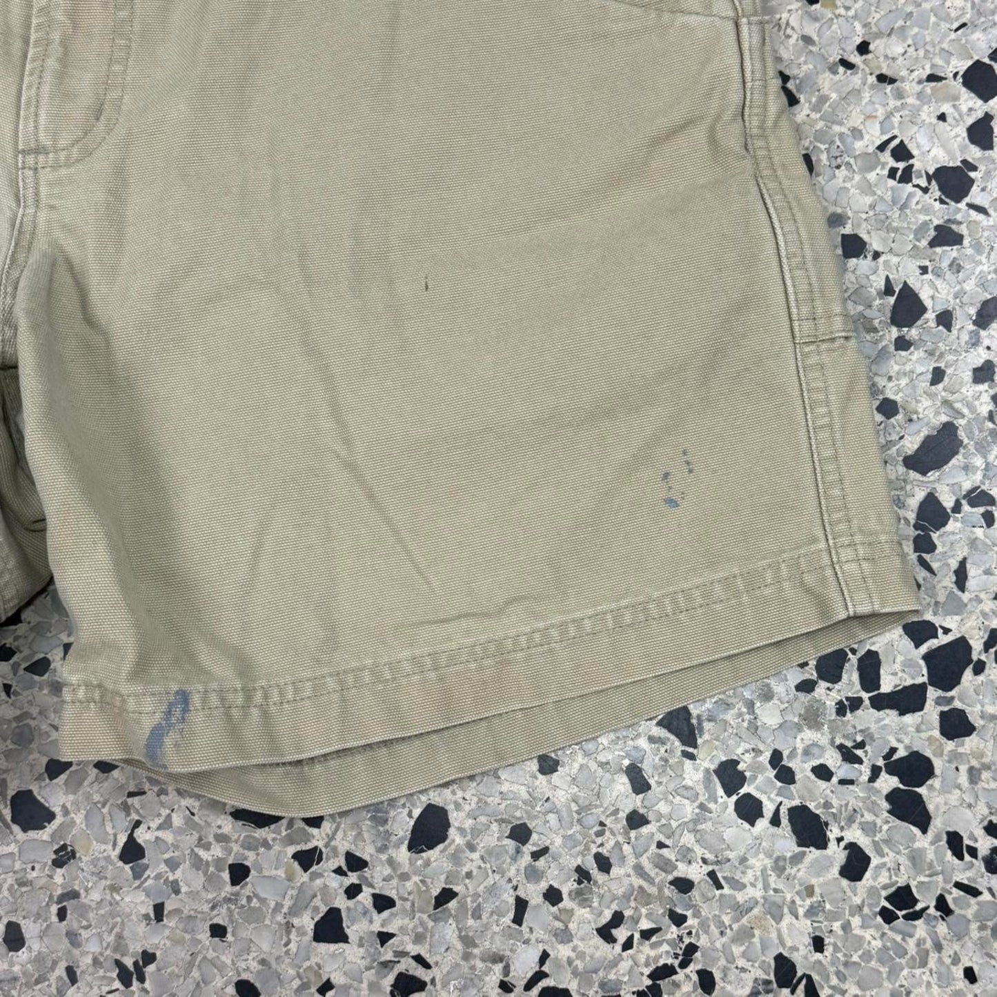 VINTAGE 90S Y2K PATAGONIA KHAKI BEIGE WORK SHORTS: