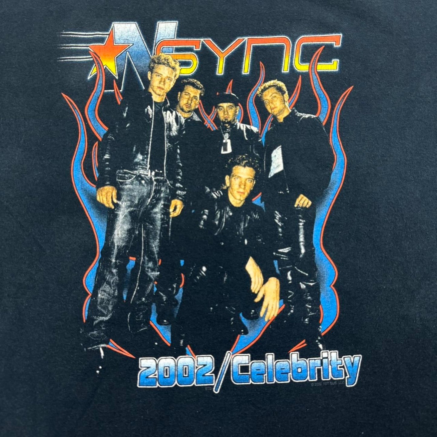 VINTAGE Y2K NSYNC 2002 CELEBRITY TOUR MERCH TEE: