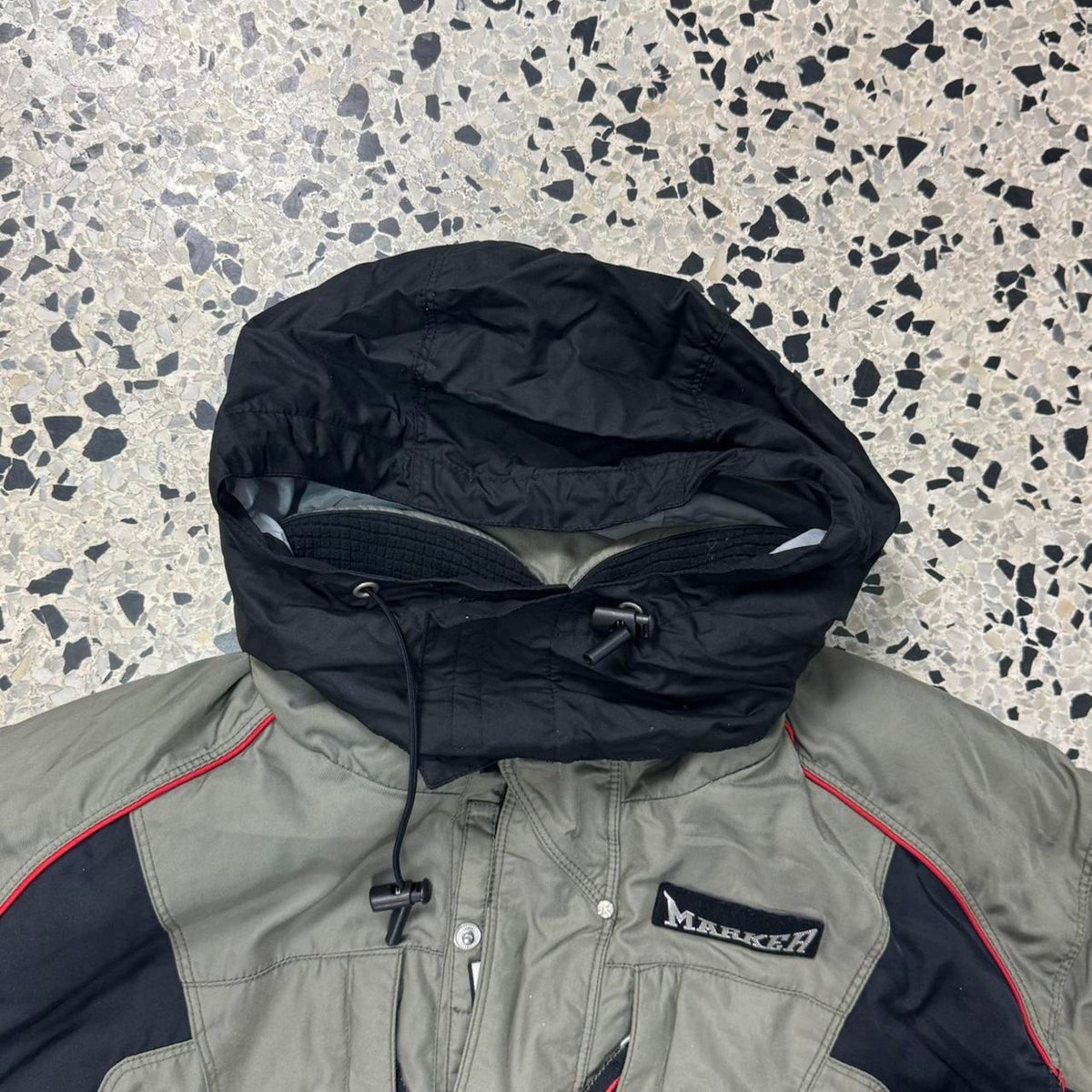 VINTAGE MARKER FULL ZIP COVERALL OLIVE GREEN SNOWBOARD SKI SUIT: