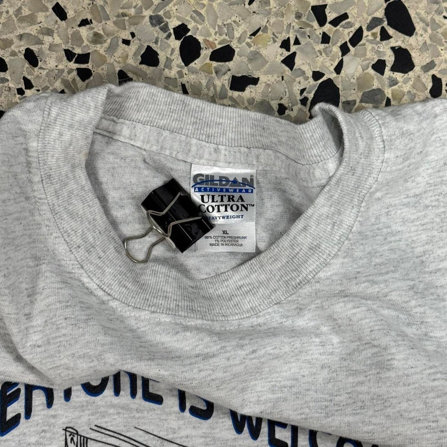 VINTAGE 90S 1999 EVERYONE IS WELCOME AT THE MISS WAKEFIELD DINER MOOSE TEE: