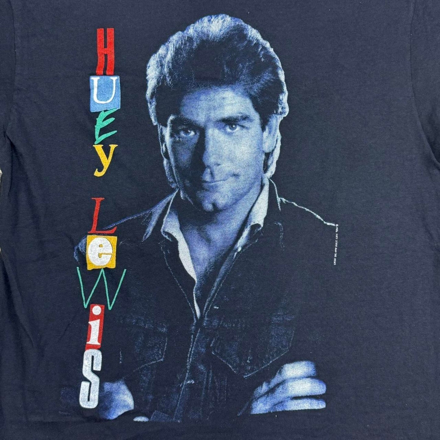VINTAGE 80S 1986 SINGLE STITCH HUEY LEWIS AND THE NEWS TEE: