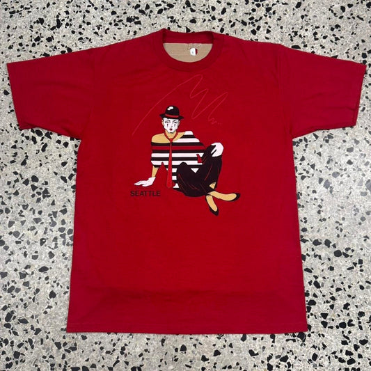 VINTAGE 90S JEFFREY L. POLLARD SEATTLE MIME TEE: