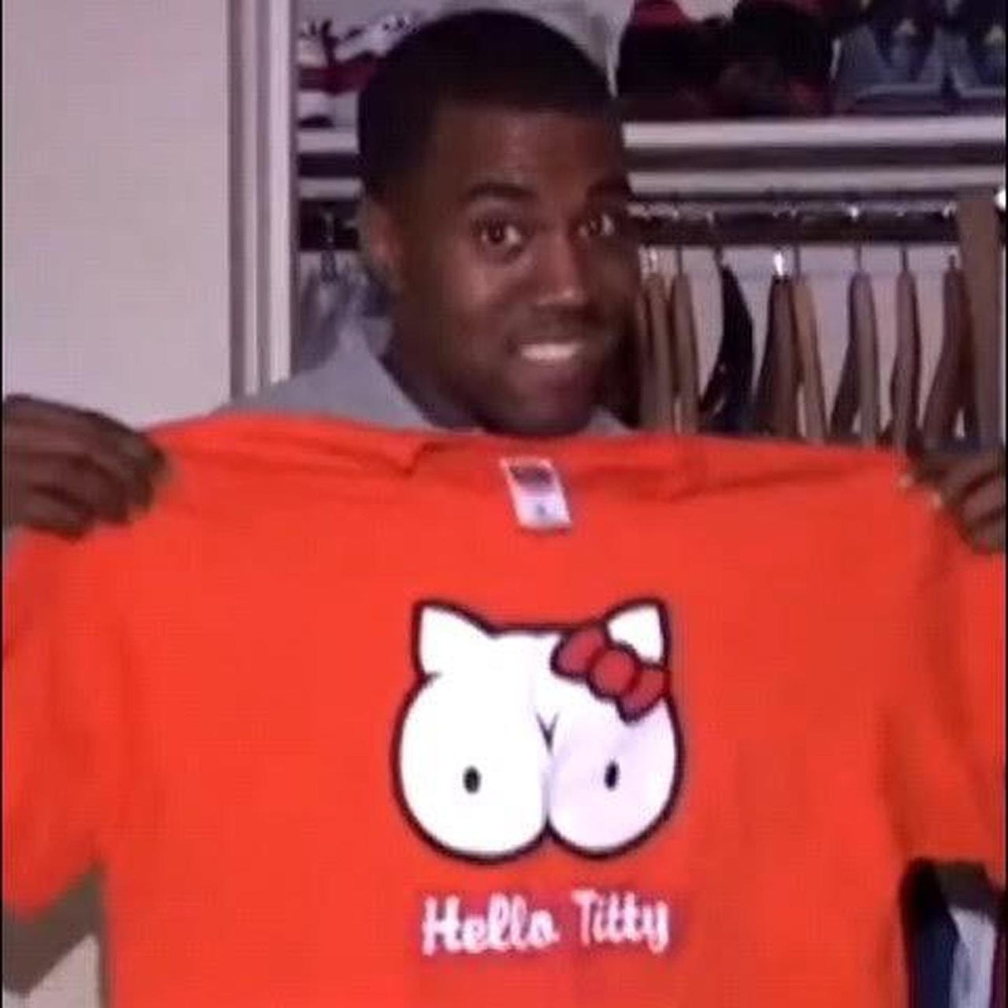 VINTAGE Y2K HELLO TITTY PARODY TEE: