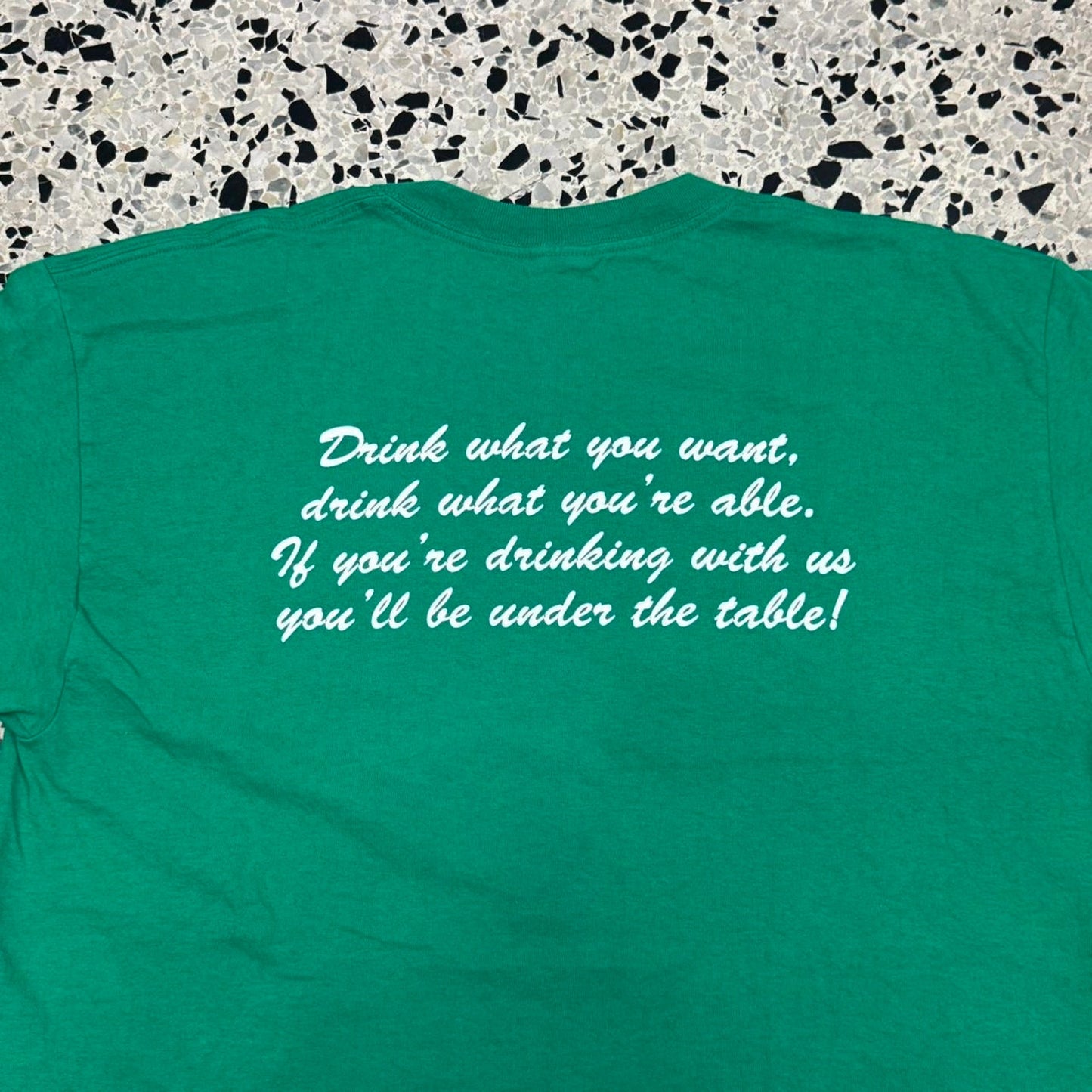 VINTAGE Y2K UNOFFICIAL OLYMPICS IRISH DRINKING GAMES TEE: