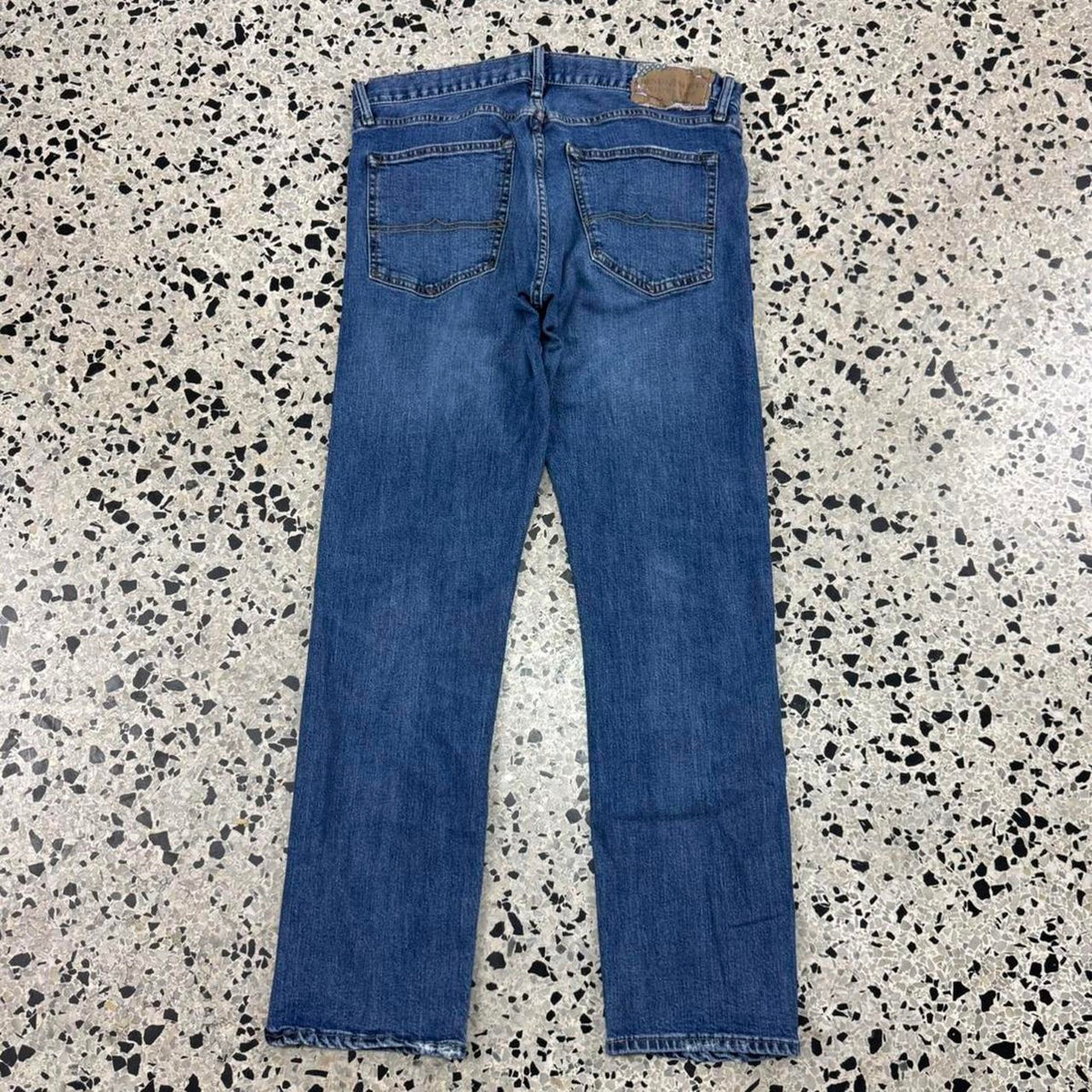 VINTAGE Y2K RALPH LAUREN DENIM & SUPPLY AMERICAN FLAG STRAIGHT DENIM JEANS: