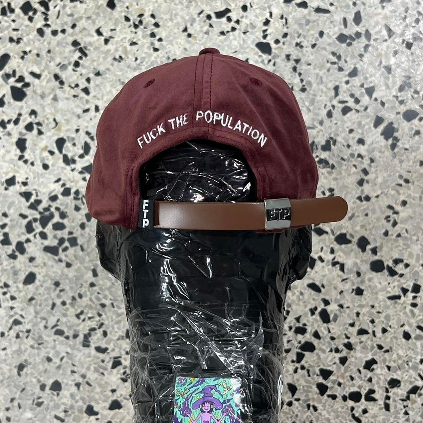 BNWT FTP MAROON CERTIFIED DIAMONDS STRAPBACK HAT: