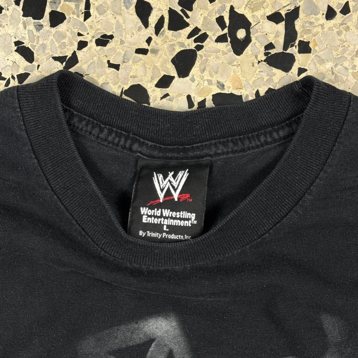 VINTAGE Y2K 2002 WWE TRIPLE H KING OF KINGS DOUBLE SIDED SKULL TEE: