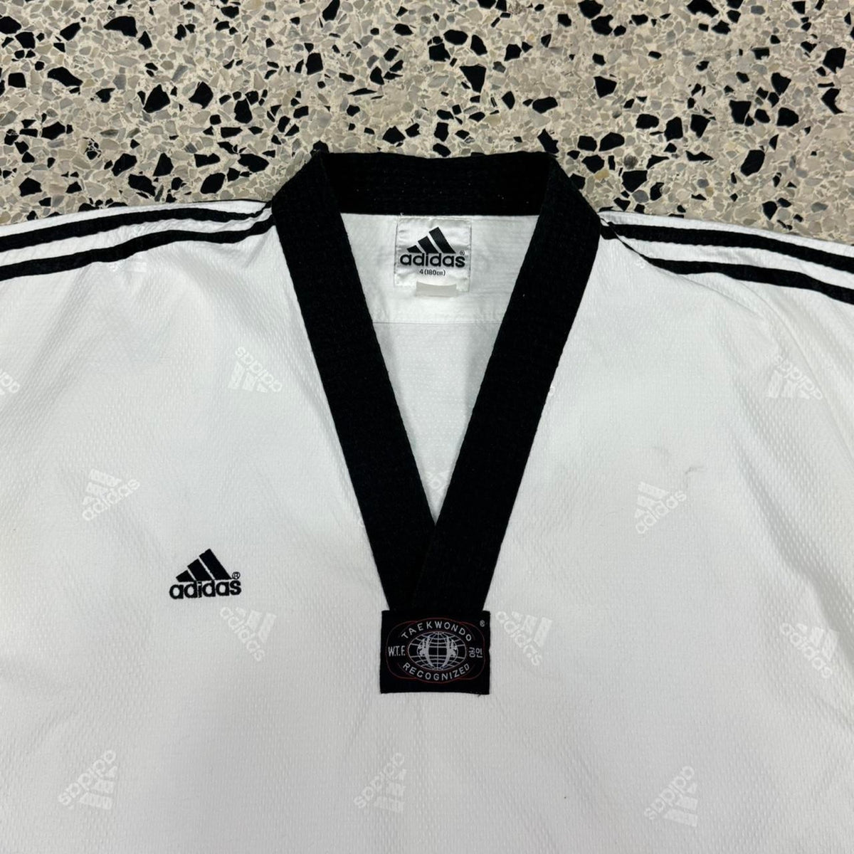 VINTAGE Y2K ADIDAS TAEKWONDO KOREA WTF UNIFORM TOP: