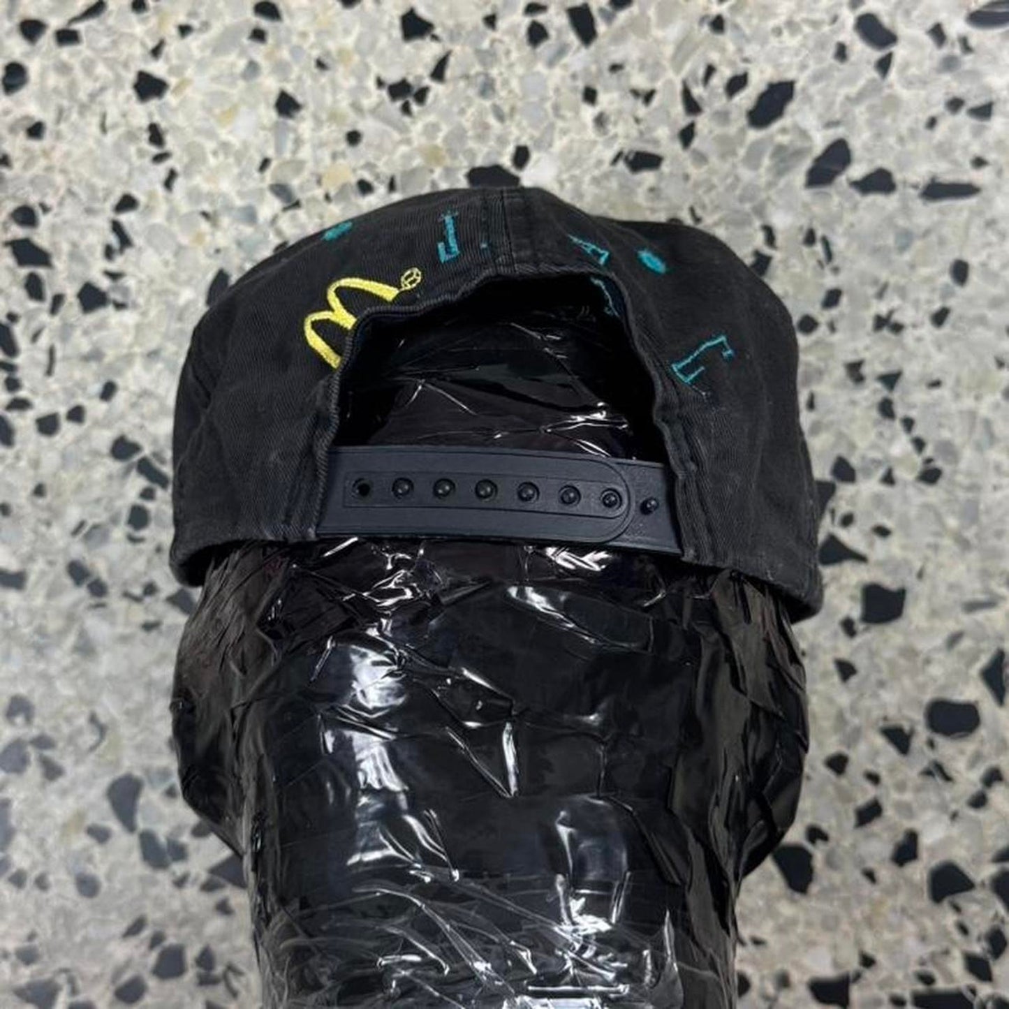 VINTAGE 90S FLORIDA MARLINS MCDONALD’S JUNIOR MARLINS CLUB SNAPBACK HAT: