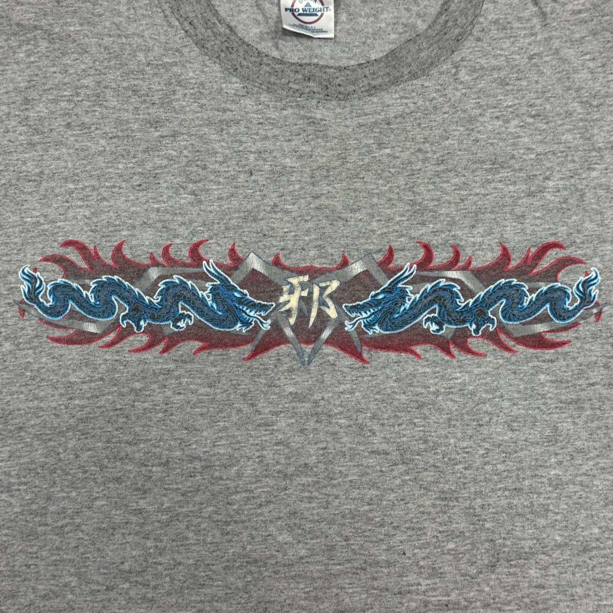 VINTAGE Y2K EASTERN DRAGON TRIBAL YEAR OF THE DRAGON TEE:
