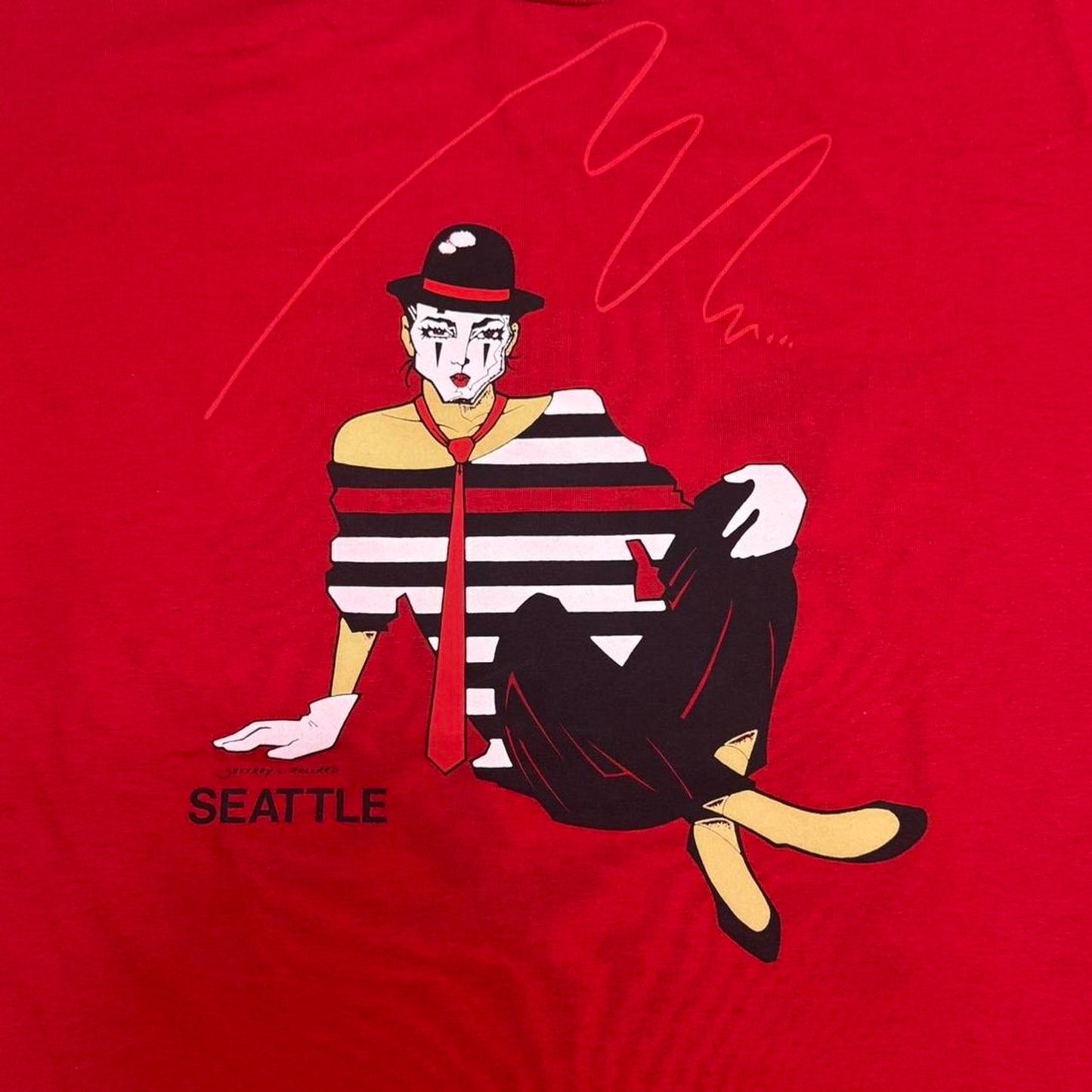 VINTAGE 90S JEFFREY L. POLLARD SEATTLE MIME TEE: