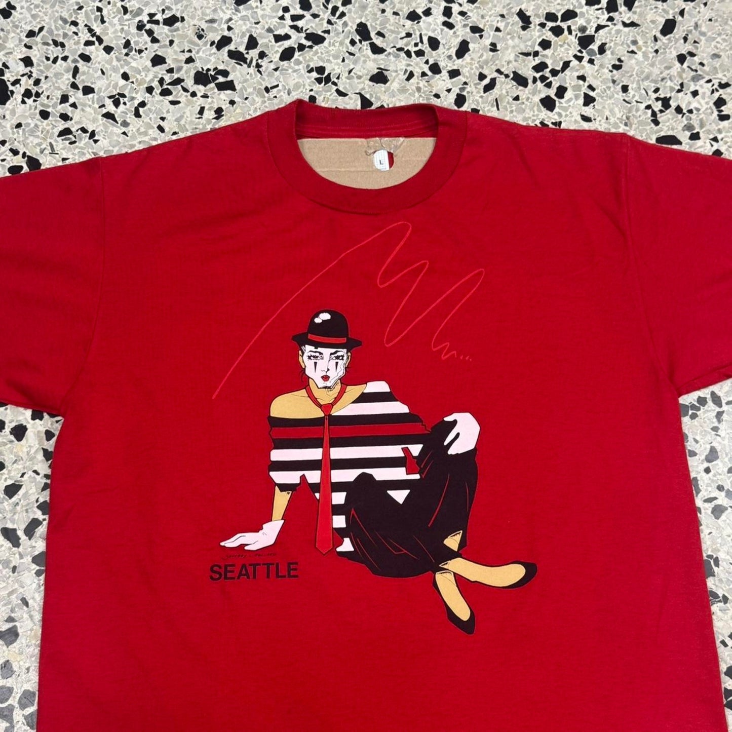 VINTAGE 90S JEFFREY L. POLLARD SEATTLE MIME TEE: