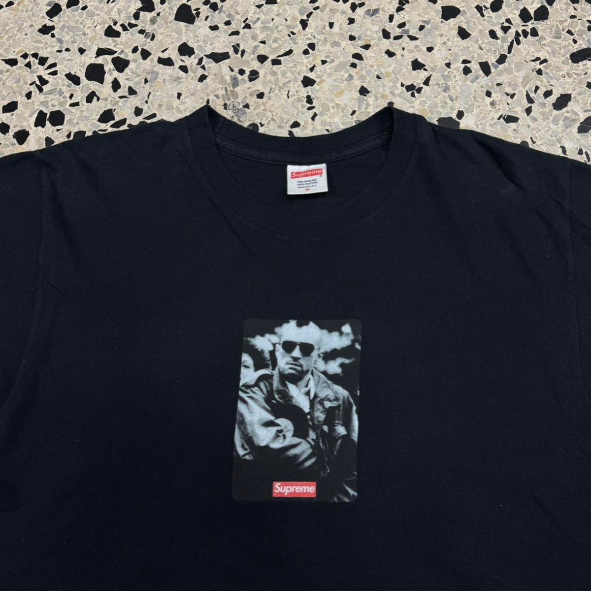 SUPREME SS14 20TH ANNIVERSARY TAXI DRIVER BLACK TEE: