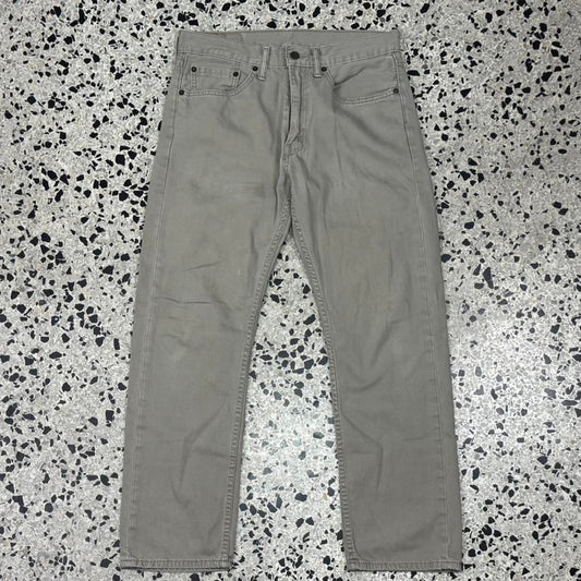 VINTAGE Y2K LEVIS 505 TAN BEIGE KHAKI DENIM JEANS:
