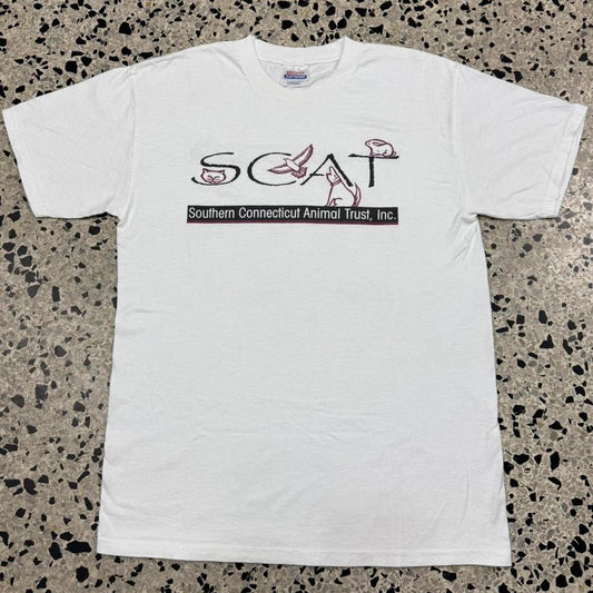 VINTAGE Y2K S.C.A.T. SOUTHERN CONNECTICUT ANIMAL TRUST ANIMAL ADOPTION TEE:
