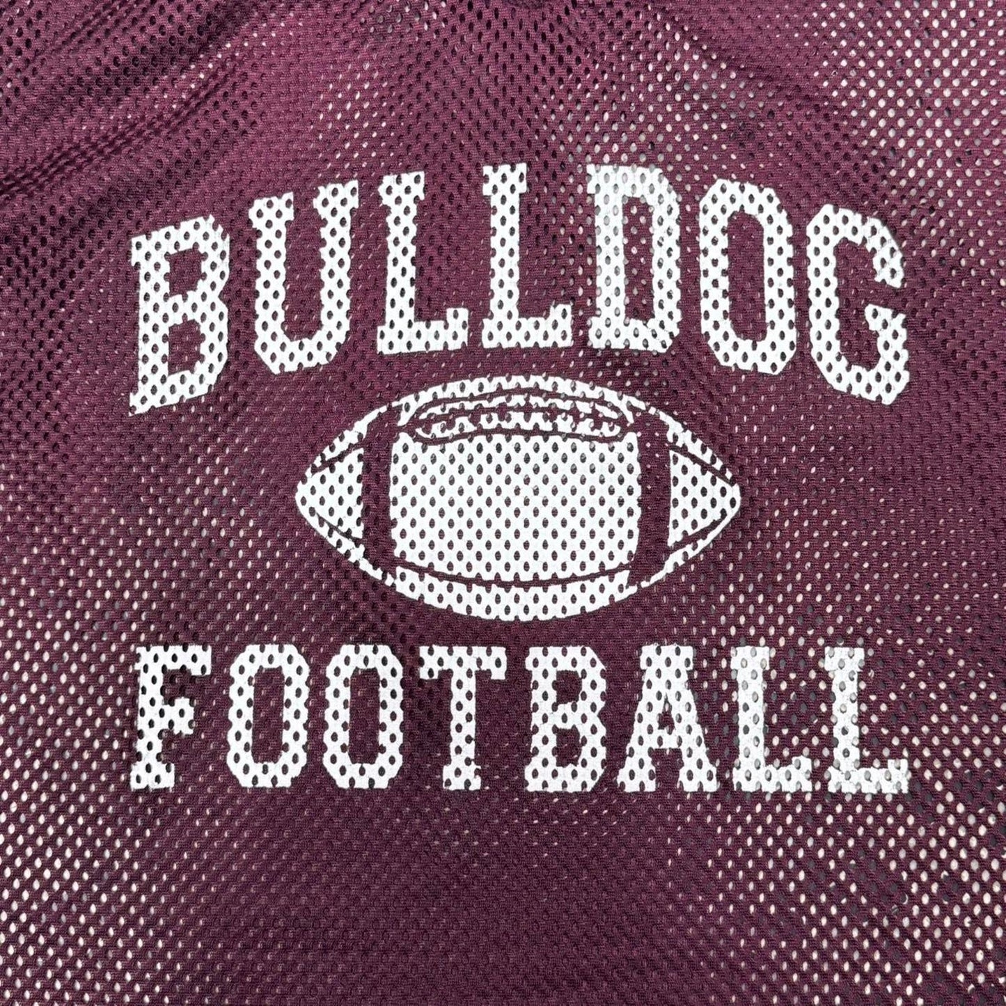 VINTAGE Y2K BULLDOGS FOOTBALL MESH JERSEY: