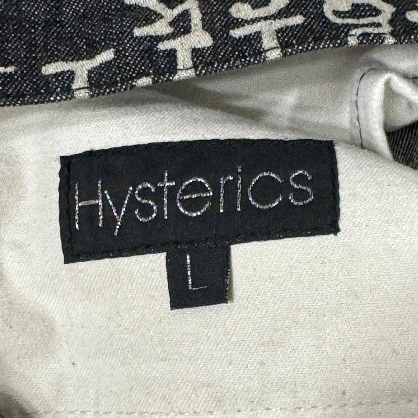 HYSTERIC GLAMOUR SS99 FUCK XXX SEX BITCH DENIM AOP PANTS: