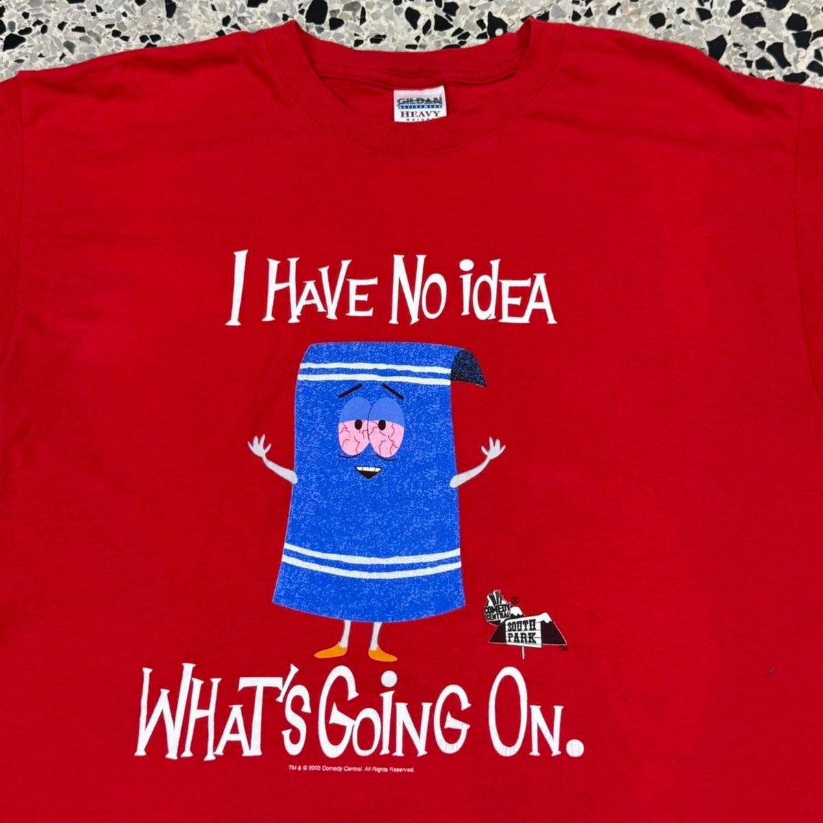 VINTAGE Y2K 2003 SOUTH PARK TOWELIE PROMO TEE: