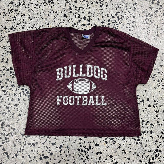 VINTAGE Y2K BULLDOGS FOOTBALL MESH JERSEY: